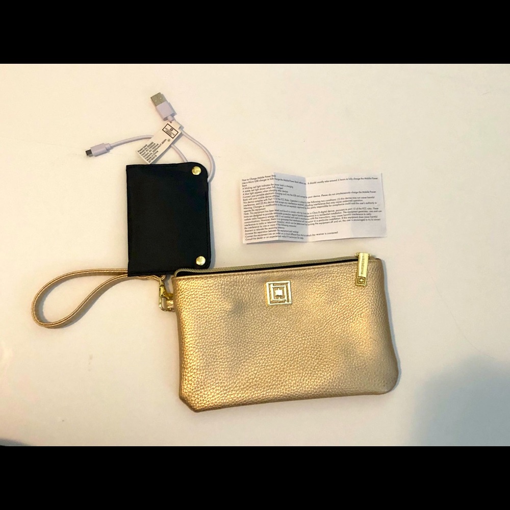 Phone charging wristlet
